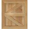 Ekena Millwork Framed Board-n-Batten Shutters w/Z-Bar, Rough Sawn Western Red Cedar, 16 1/8W x 18H, PR RBF06Z16X018RWR - alternate 5